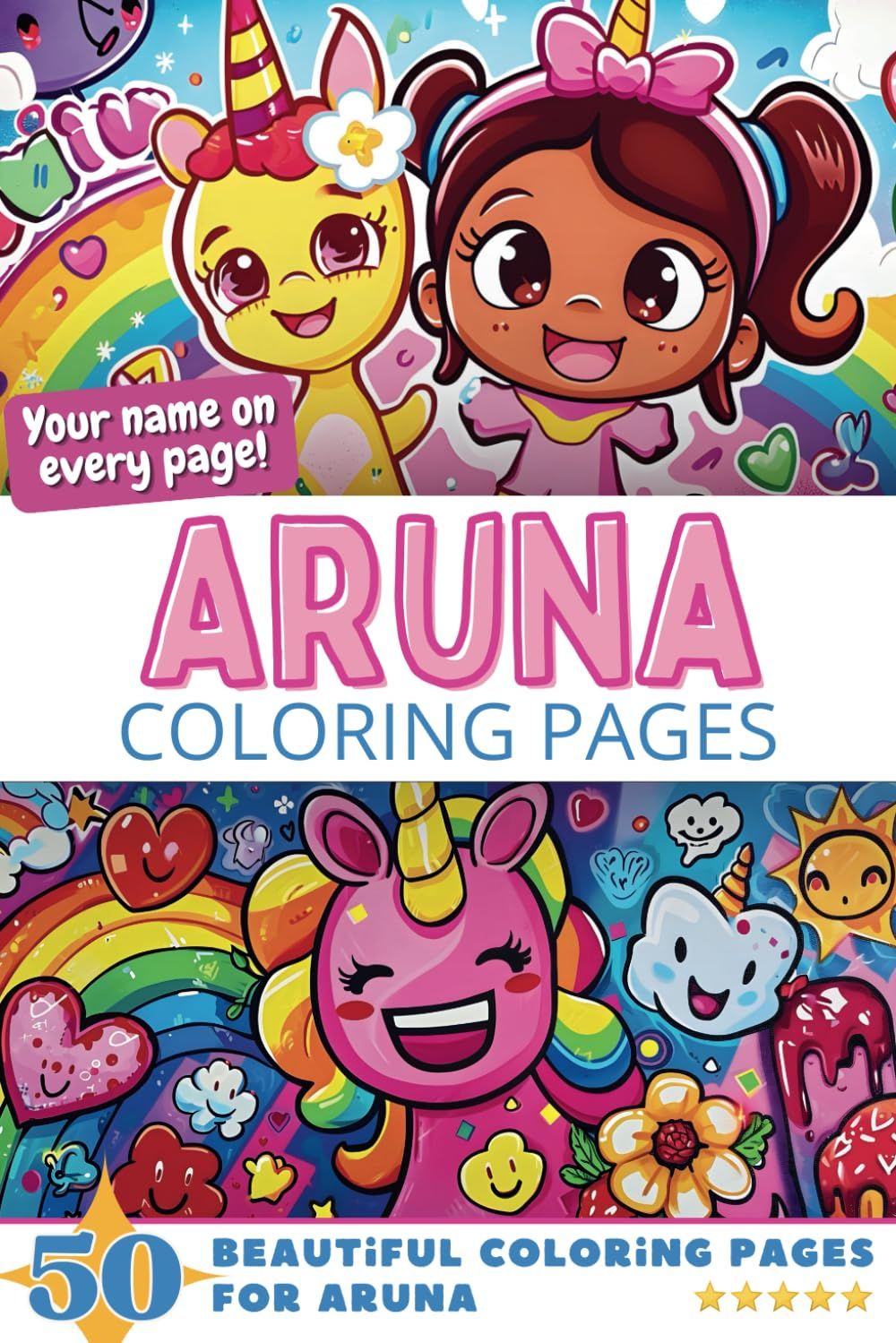 Aruna Coloring Book Cover