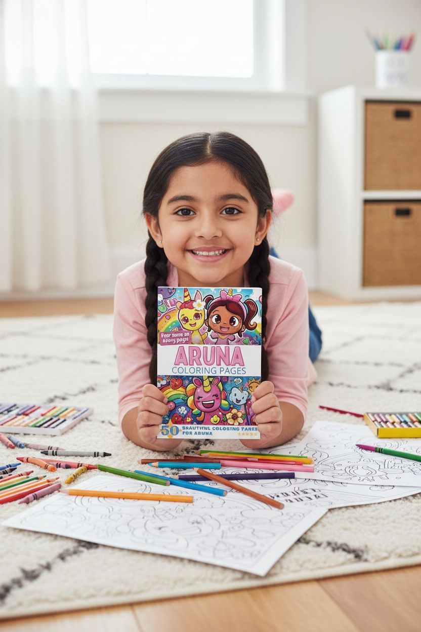 Aruna personal coloring pages