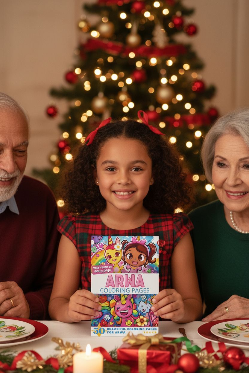 Arwa Christmas coloring pages gift