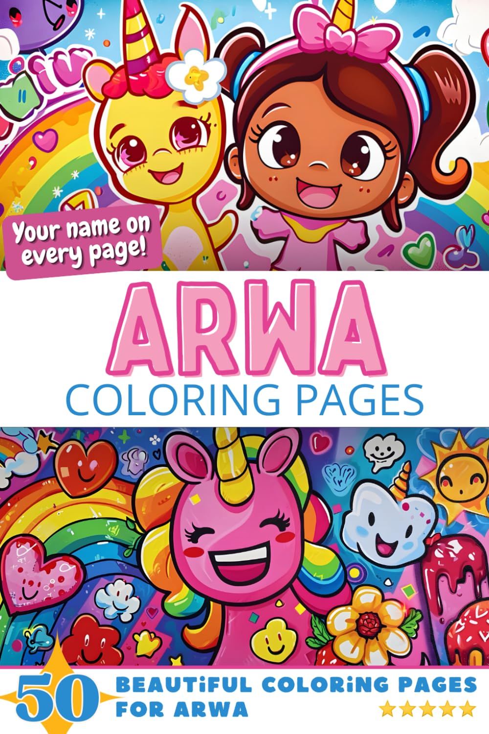 Arwa Coloring Book Cover