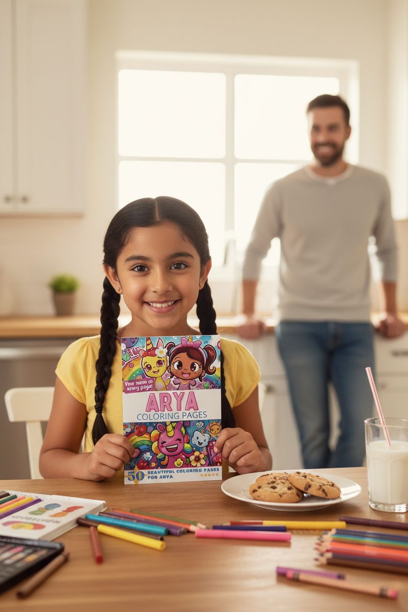 Arya personal coloring pages