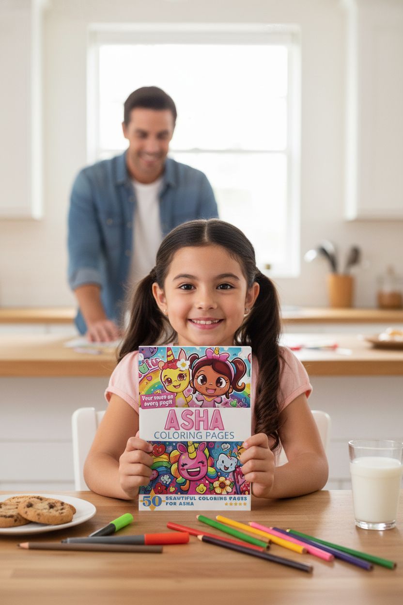 Asha personal coloring pages