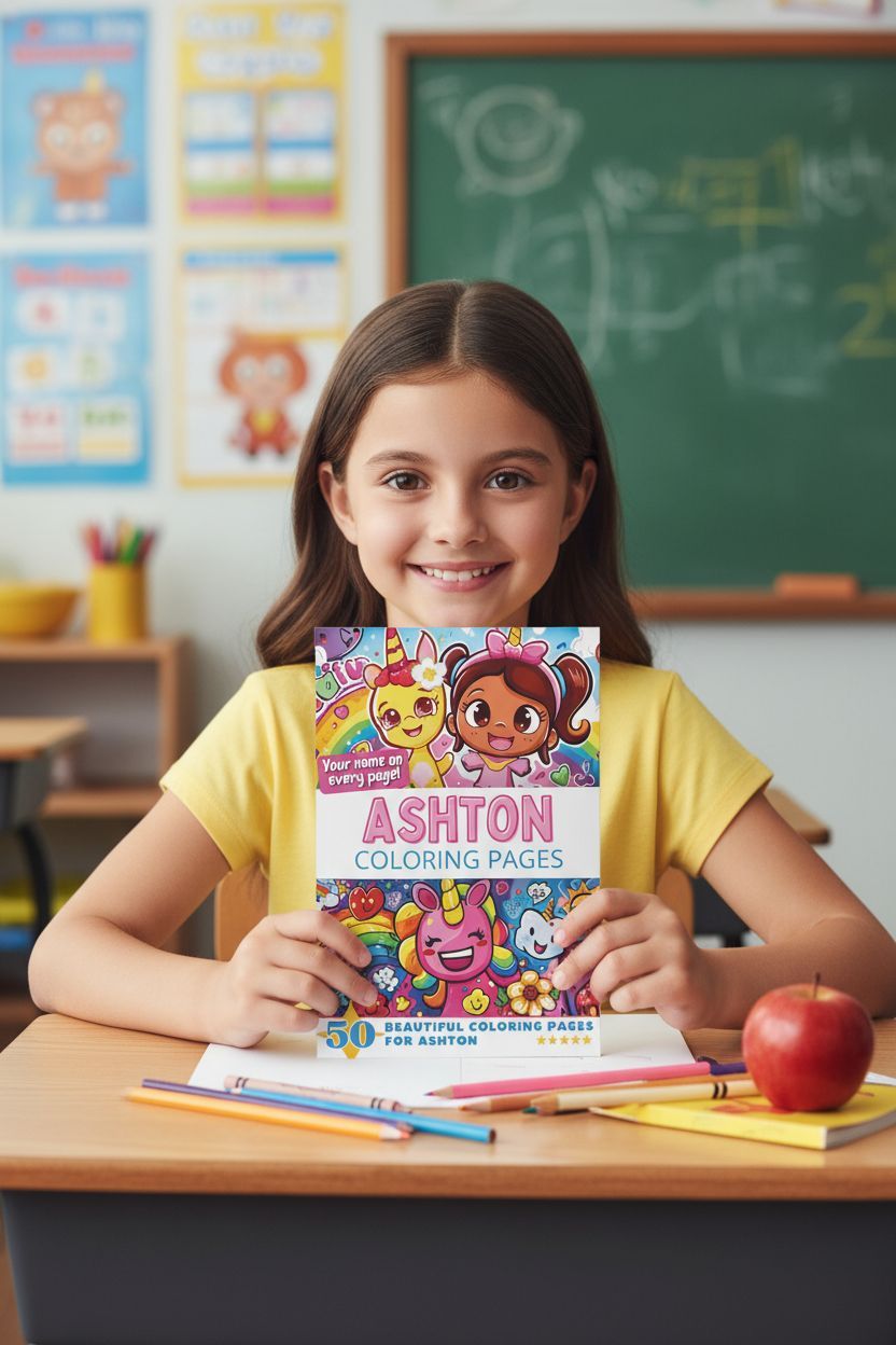 Ashton personal coloring pages