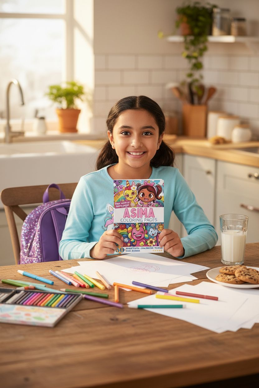 Asima personal coloring pages