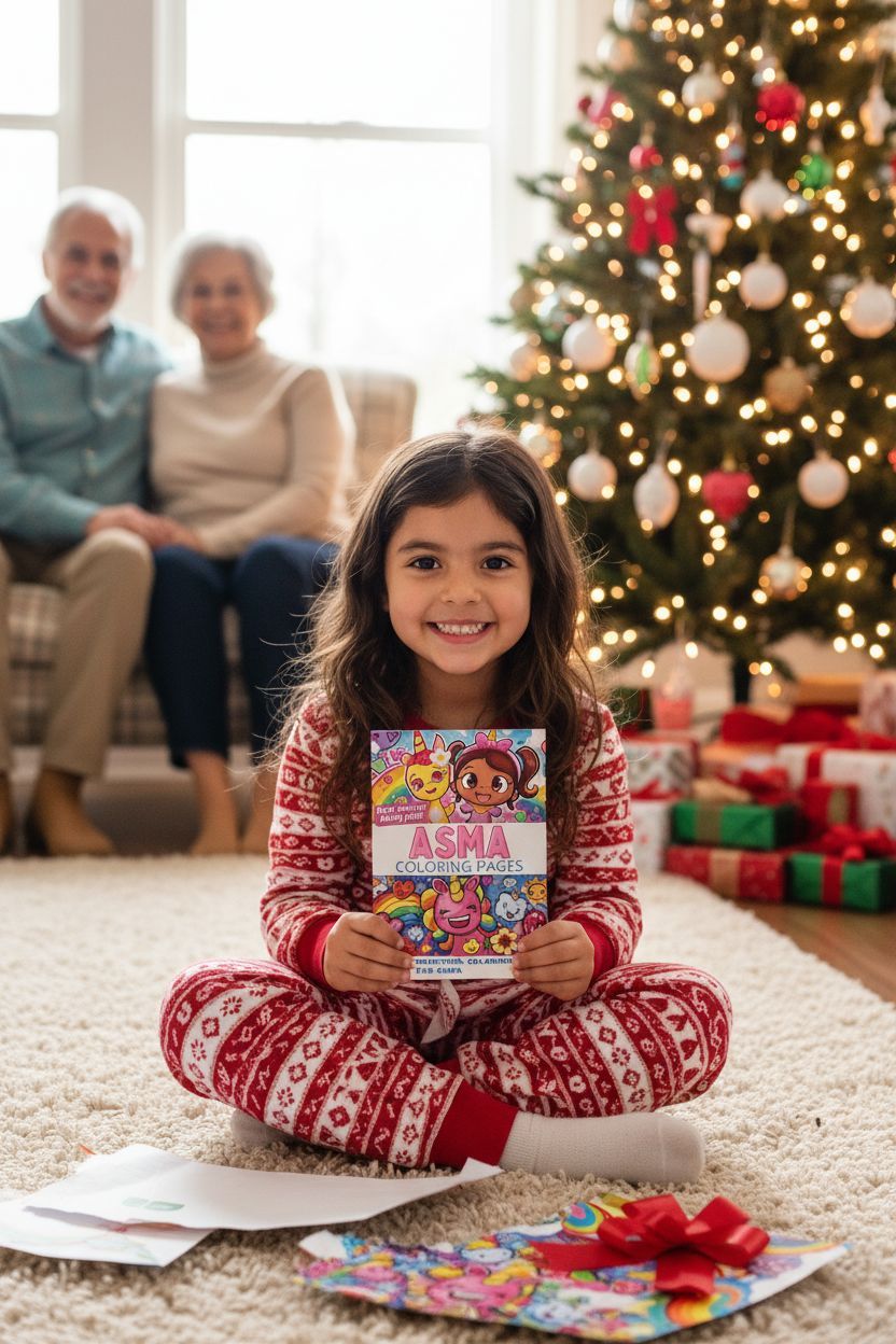 Asma Christmas coloring pages gift