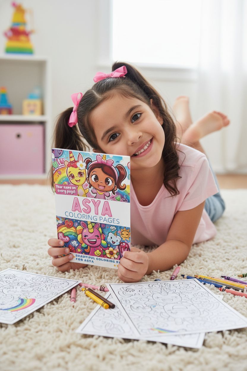 Asya personal coloring pages