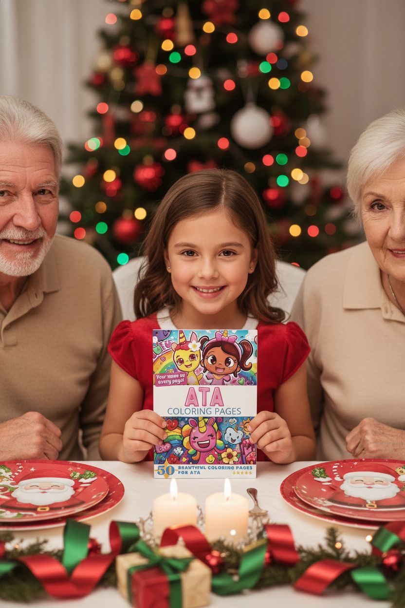 Ata Christmas coloring pages gift