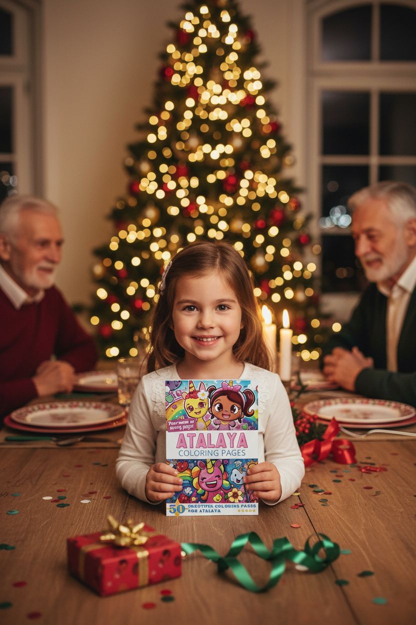 Atalaya Christmas coloring pages gift