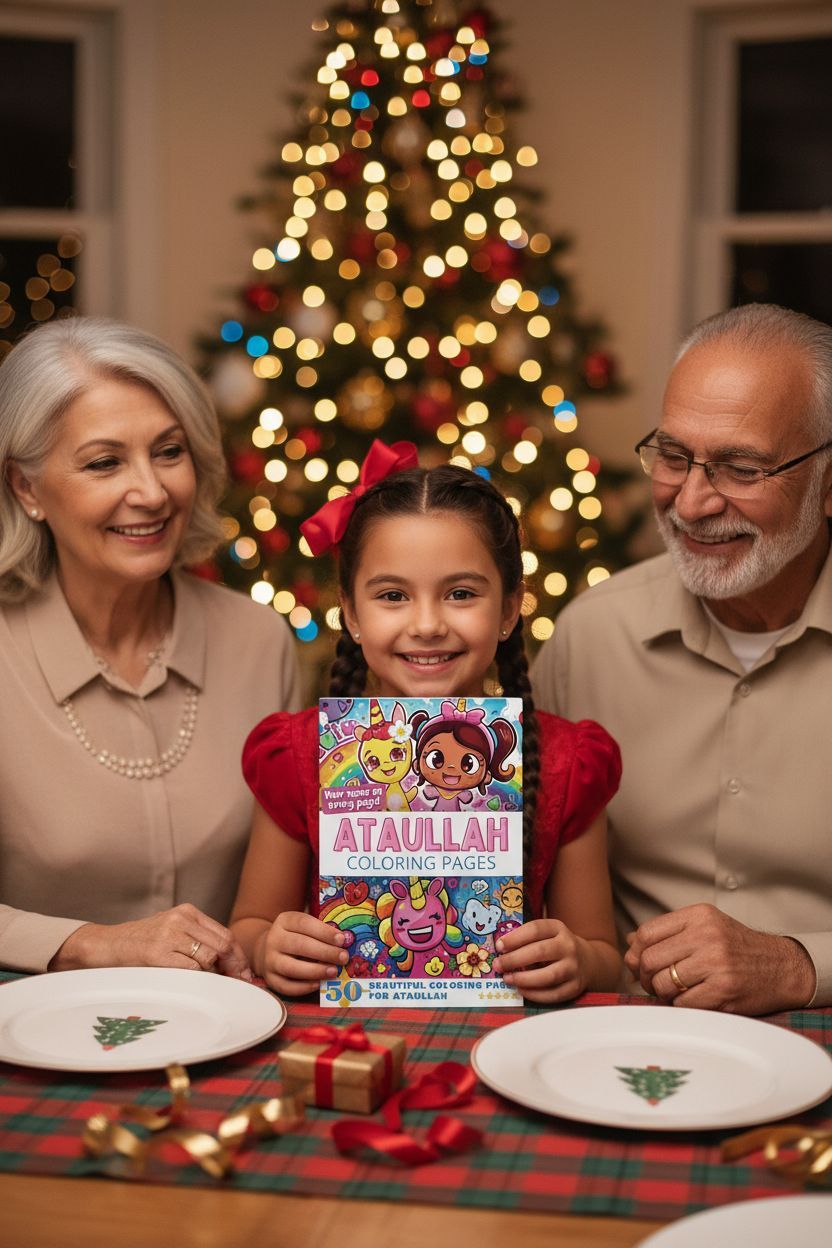 Ataullah Christmas coloring pages gift