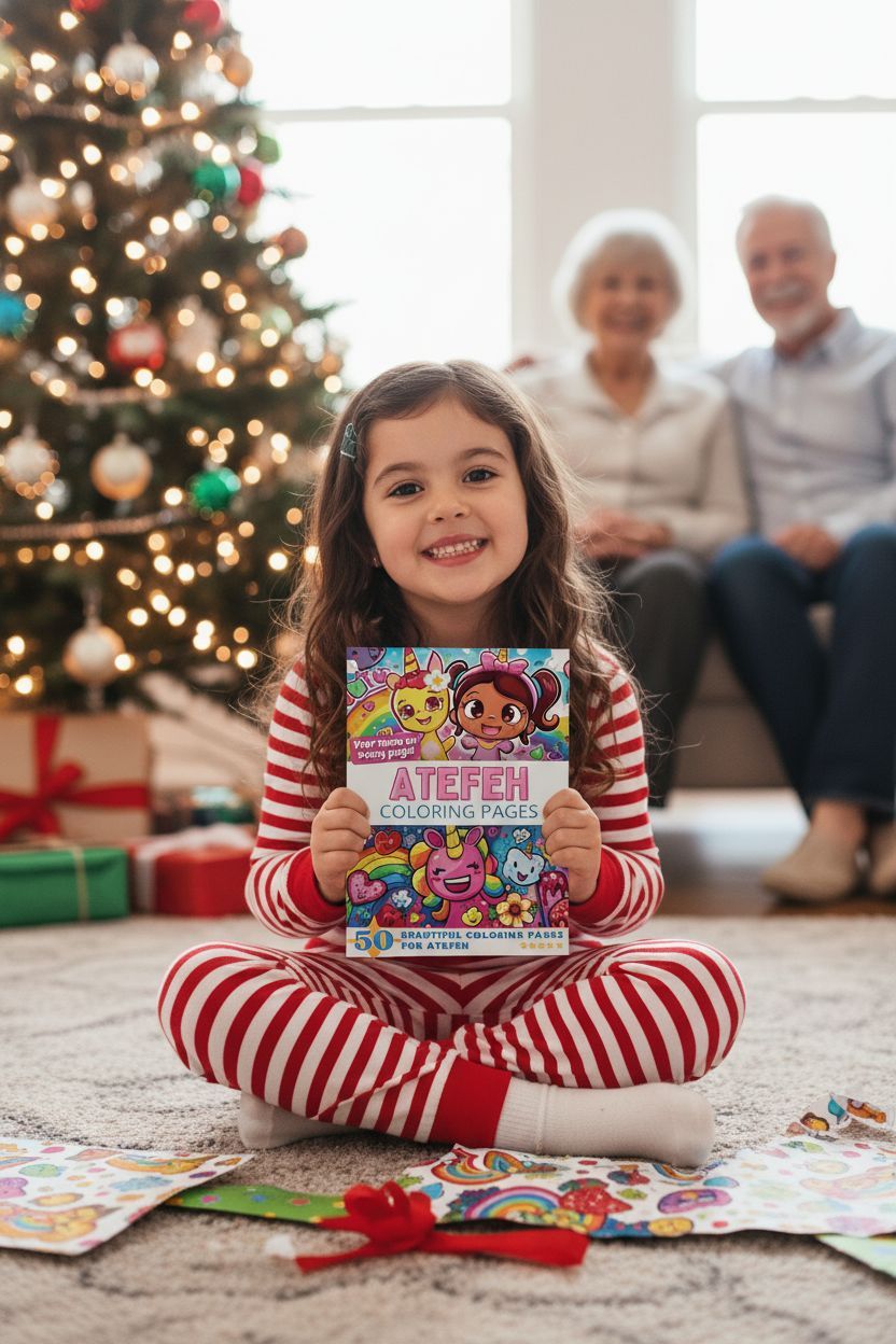 Atefeh Christmas coloring pages gift