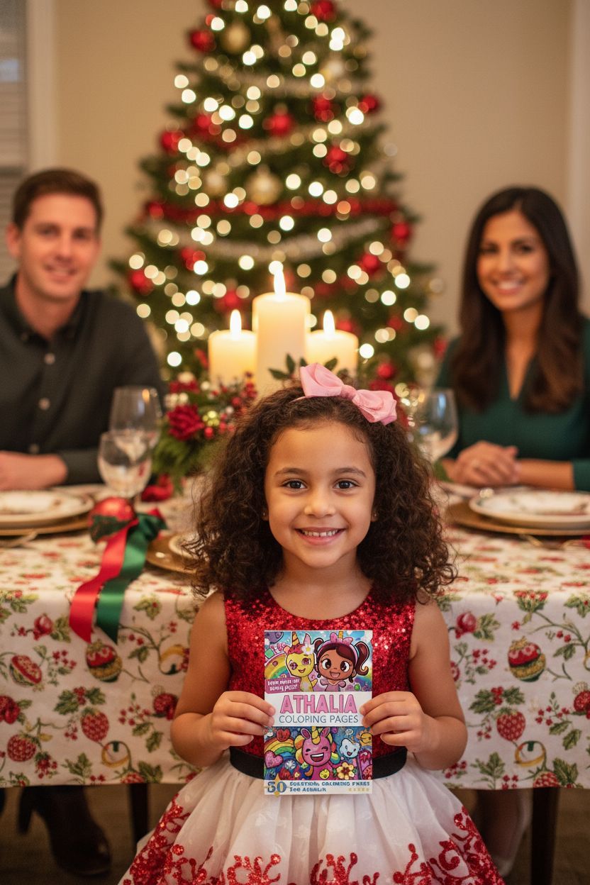 Athalia Christmas coloring pages gift