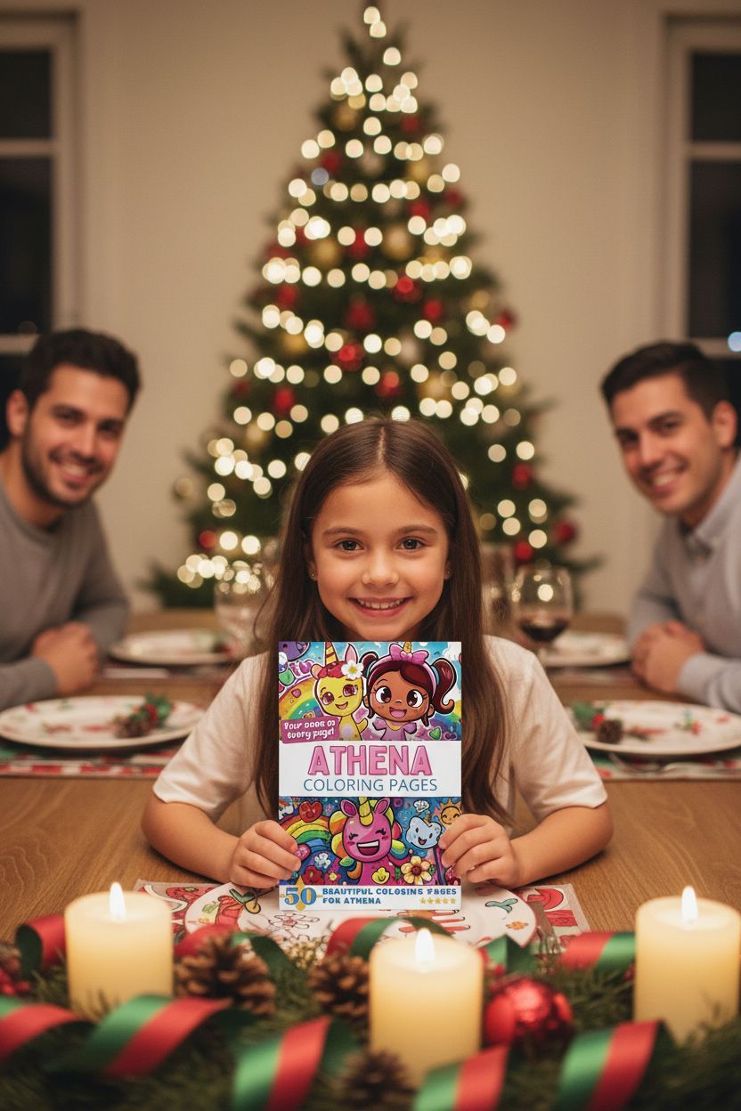 Athena Christmas coloring pages gift