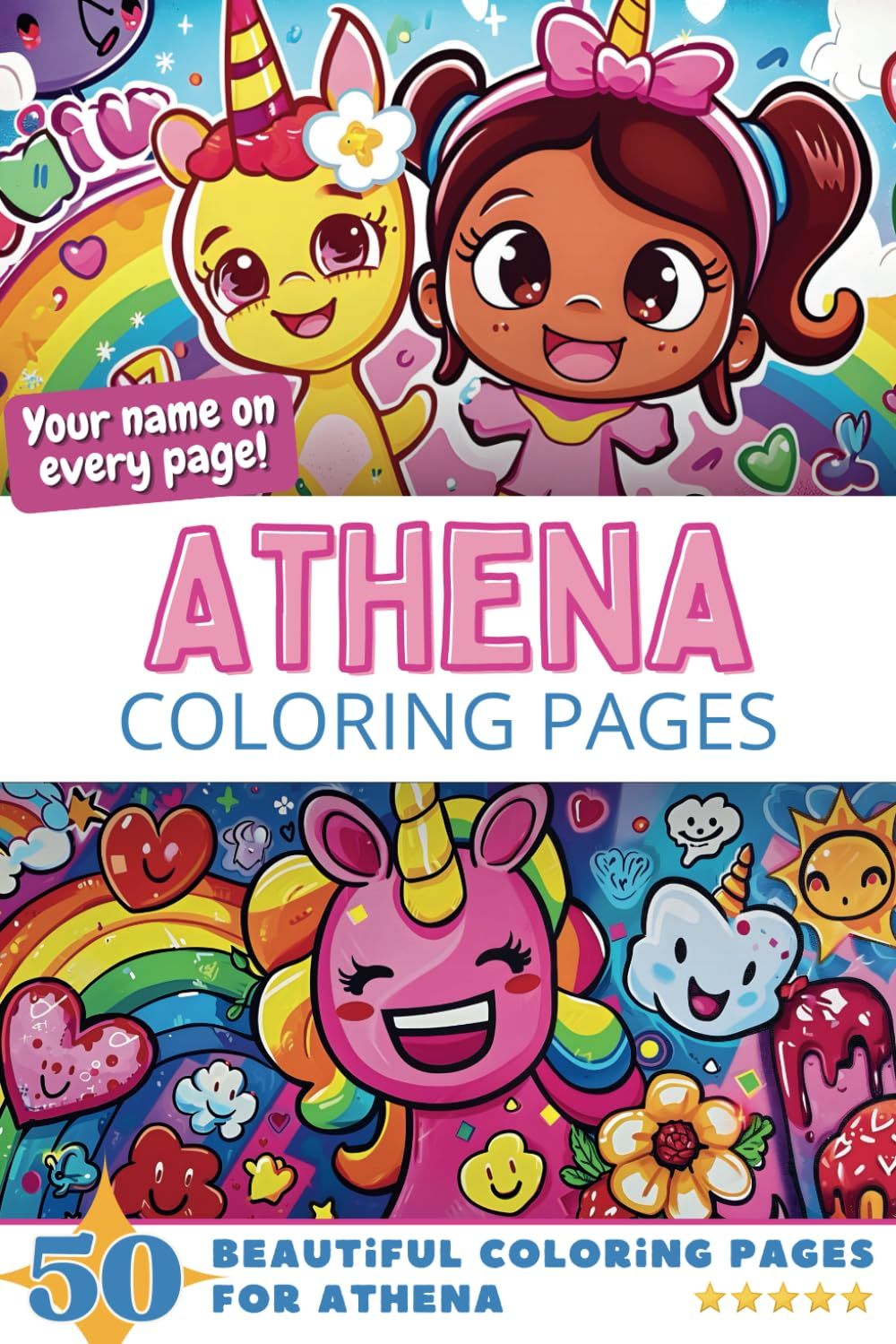 Athena Coloring Book Cover