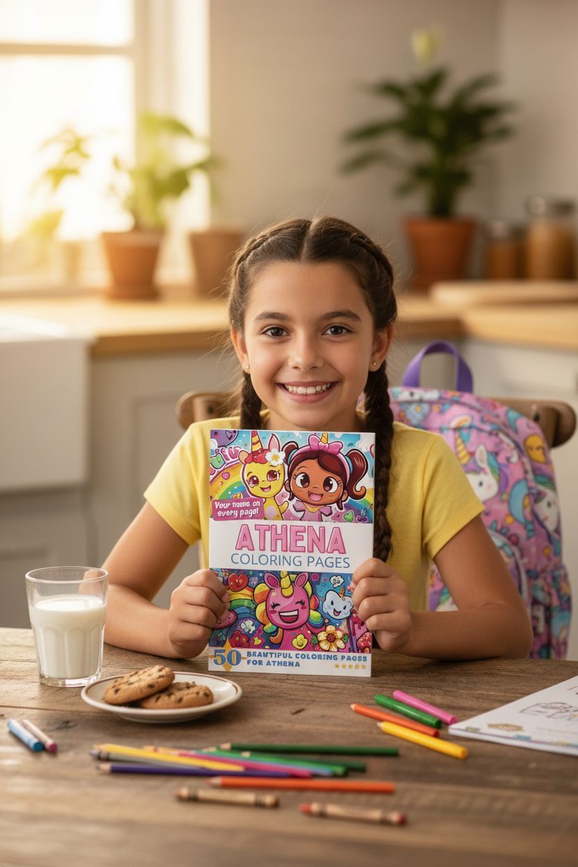 Athena personal coloring pages