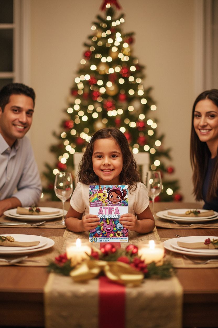 Atifa Christmas coloring pages gift