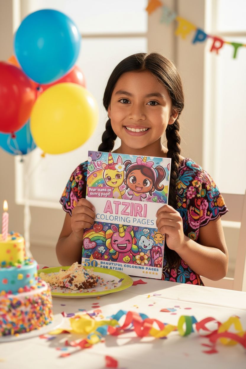 Atziri coloring book in use