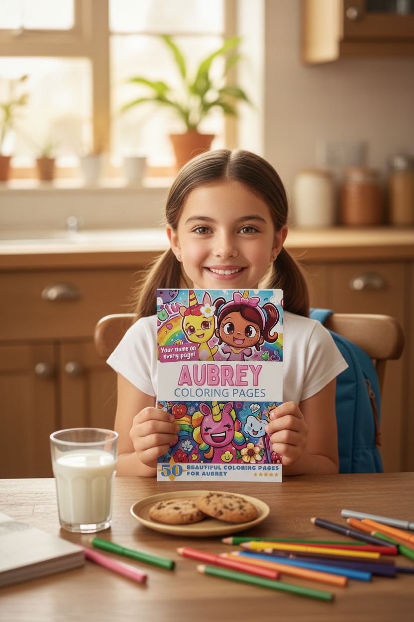 Aubrey personal coloring pages