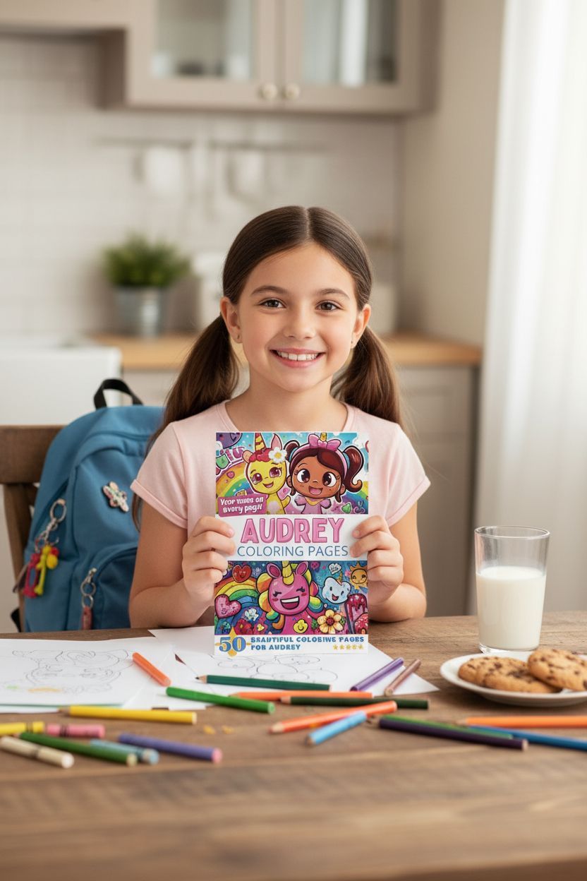 Audrey personal coloring pages