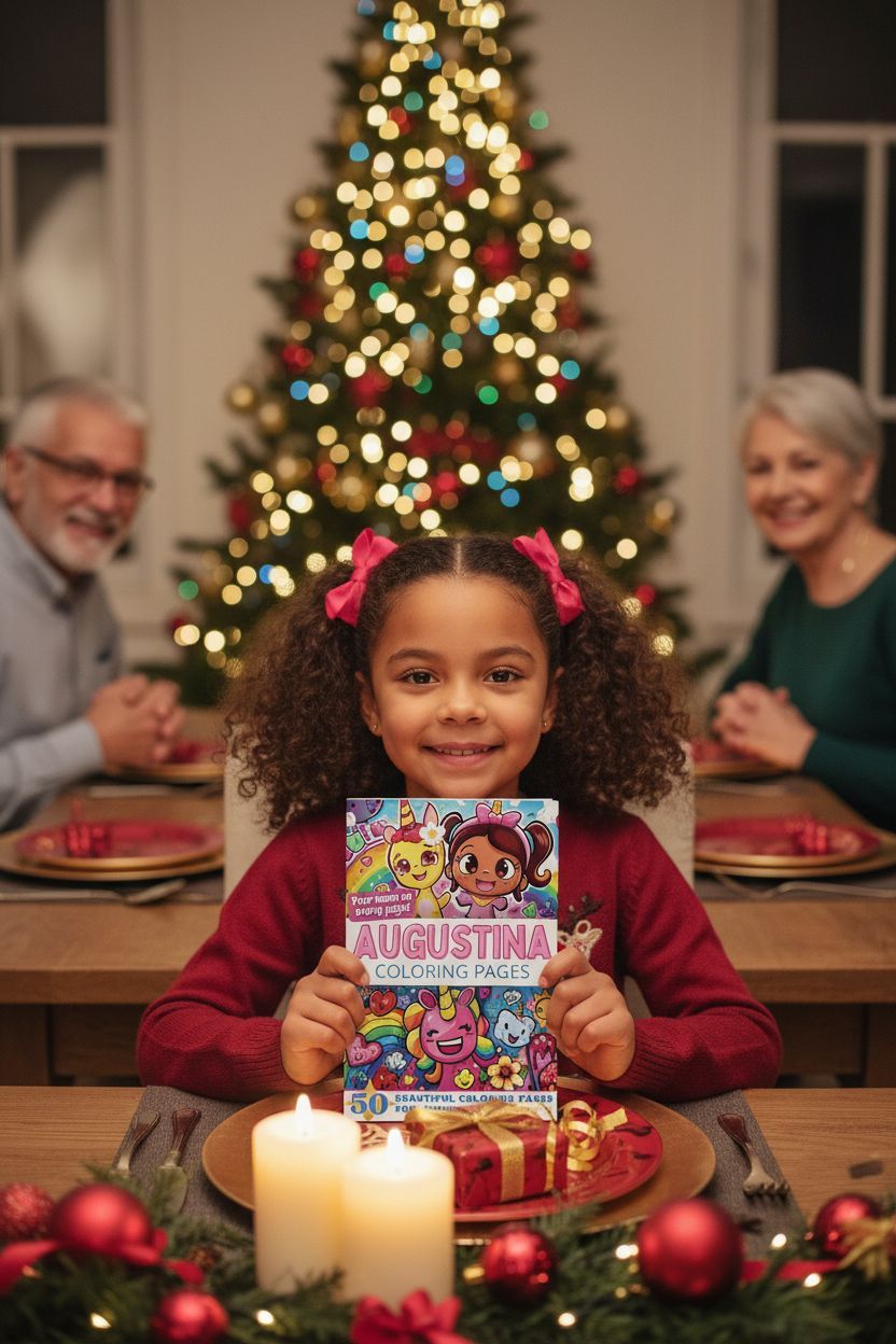 Augustina Christmas coloring pages gift