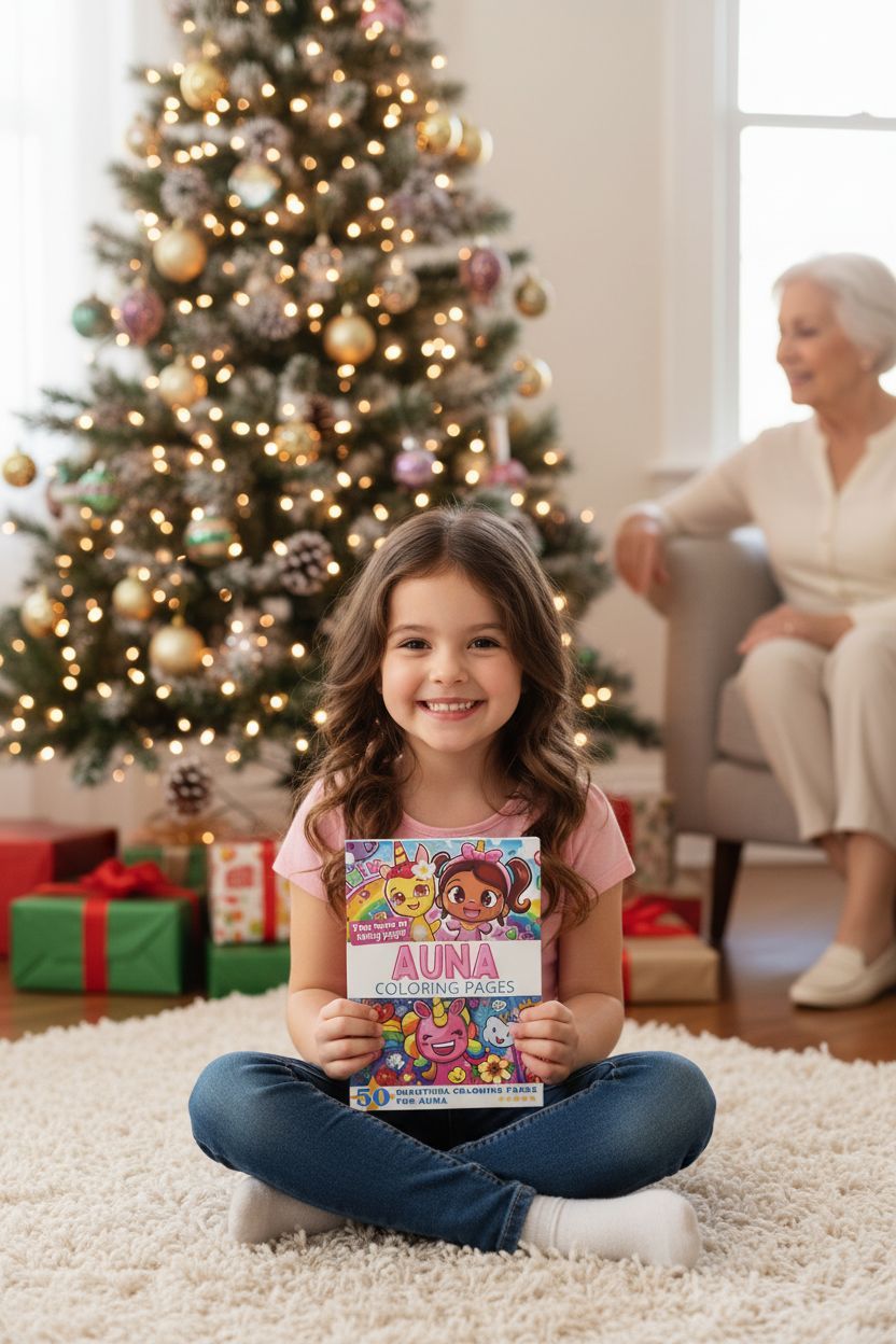Auna Christmas coloring pages gift