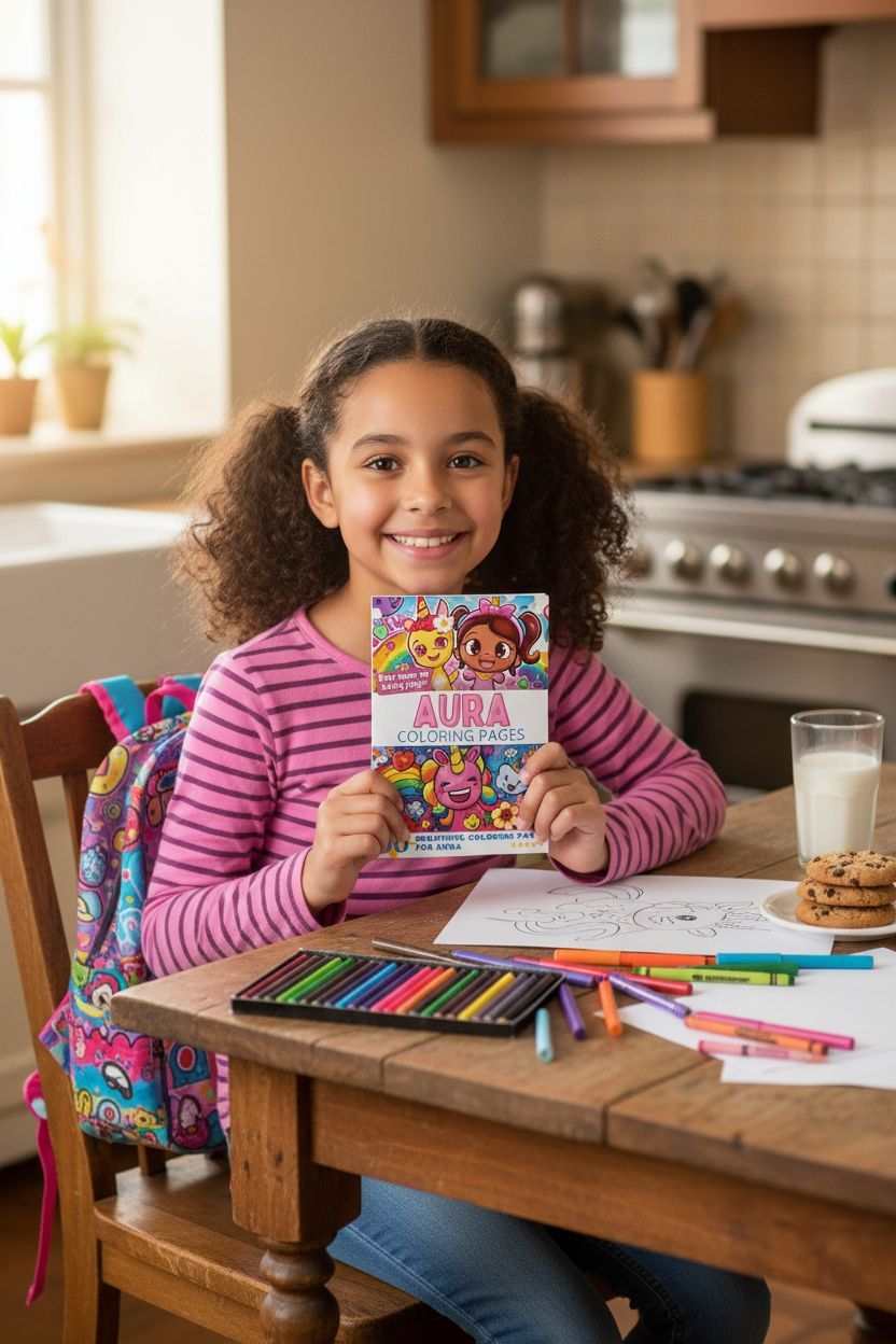 Aura personal coloring pages