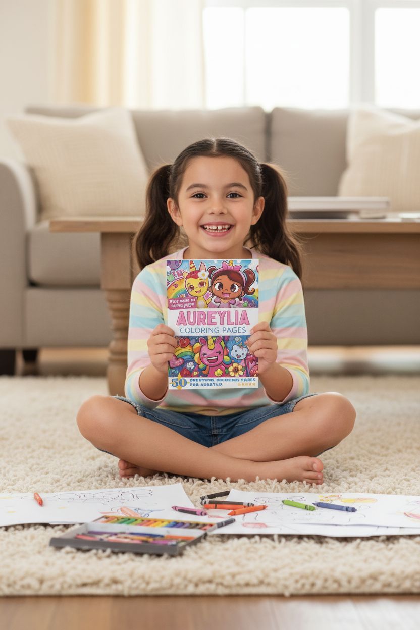 Aureylia personal coloring pages