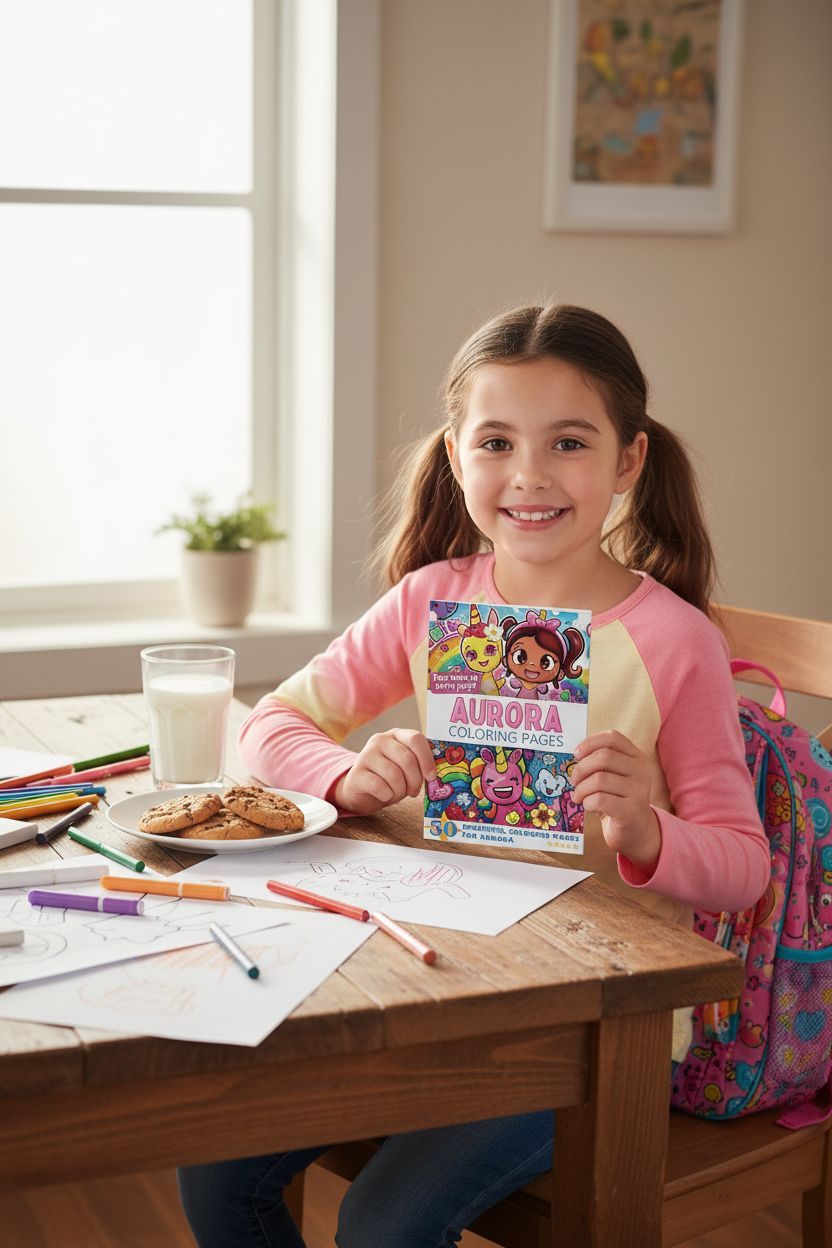 Aurora personal coloring pages