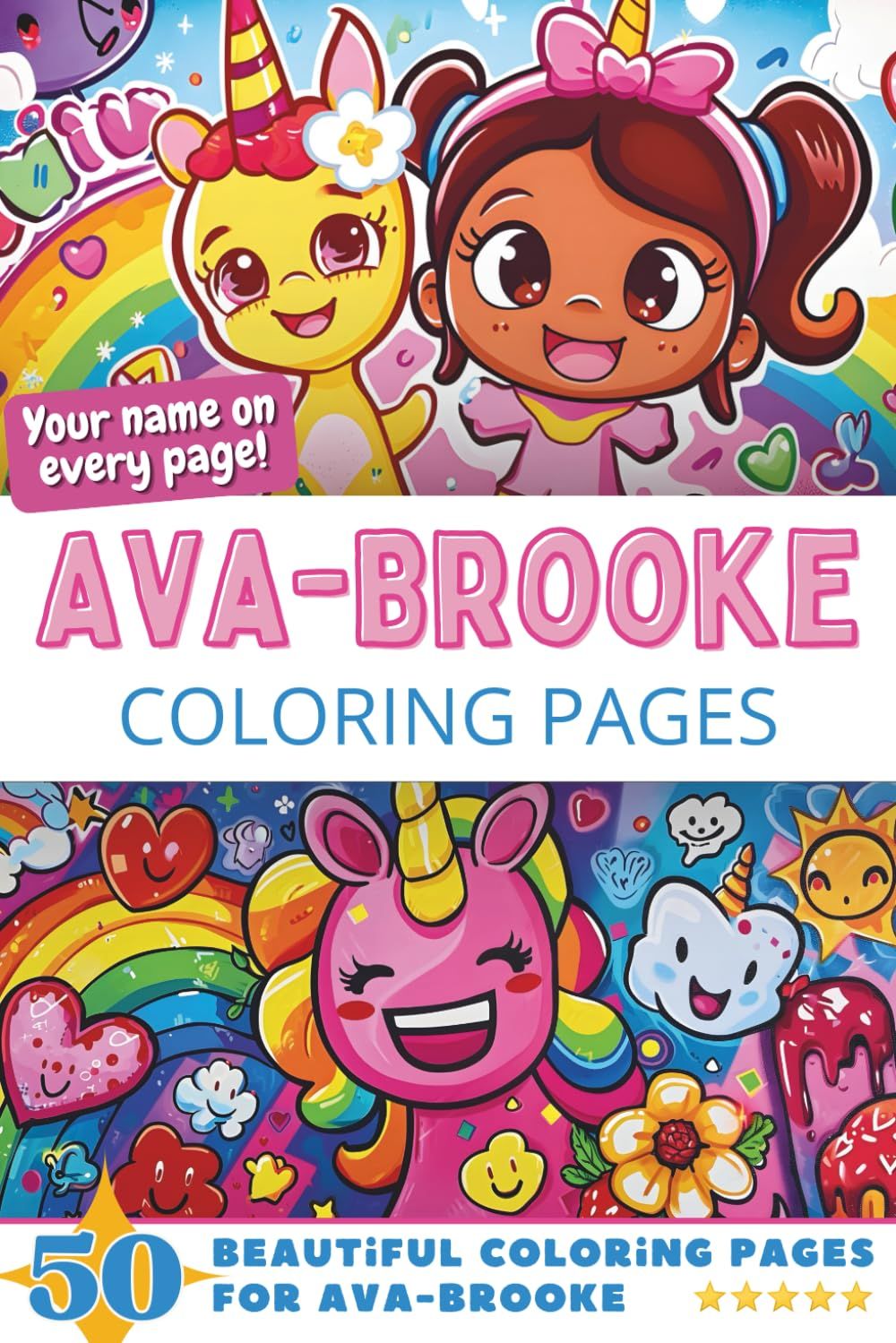 Ava-Brooke Coloring Book Cover