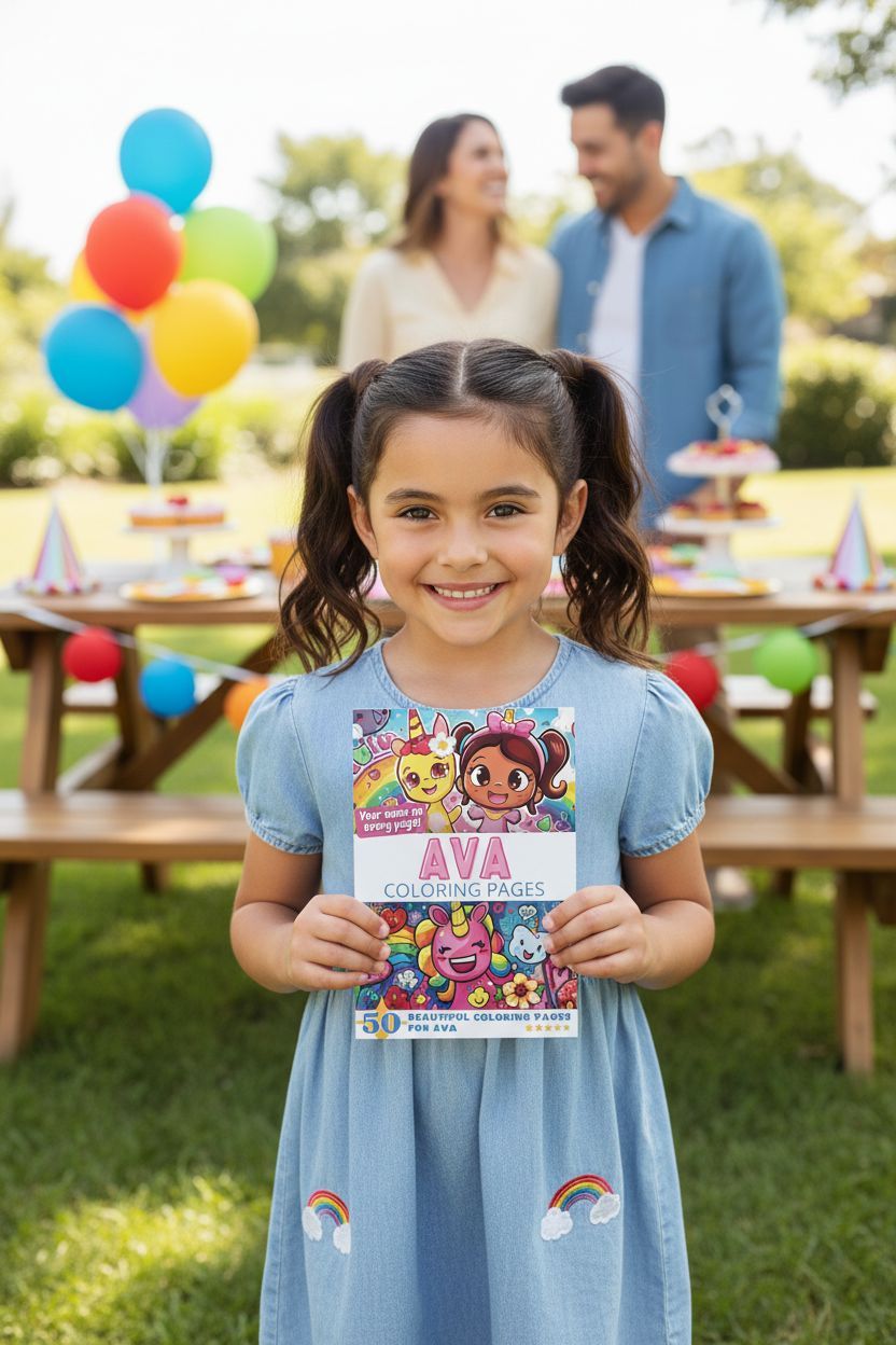 Ava personal coloring pages