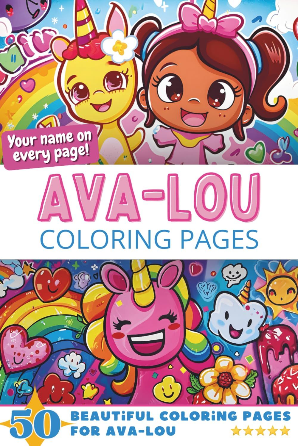 Ava-Lou Coloring Book Cover