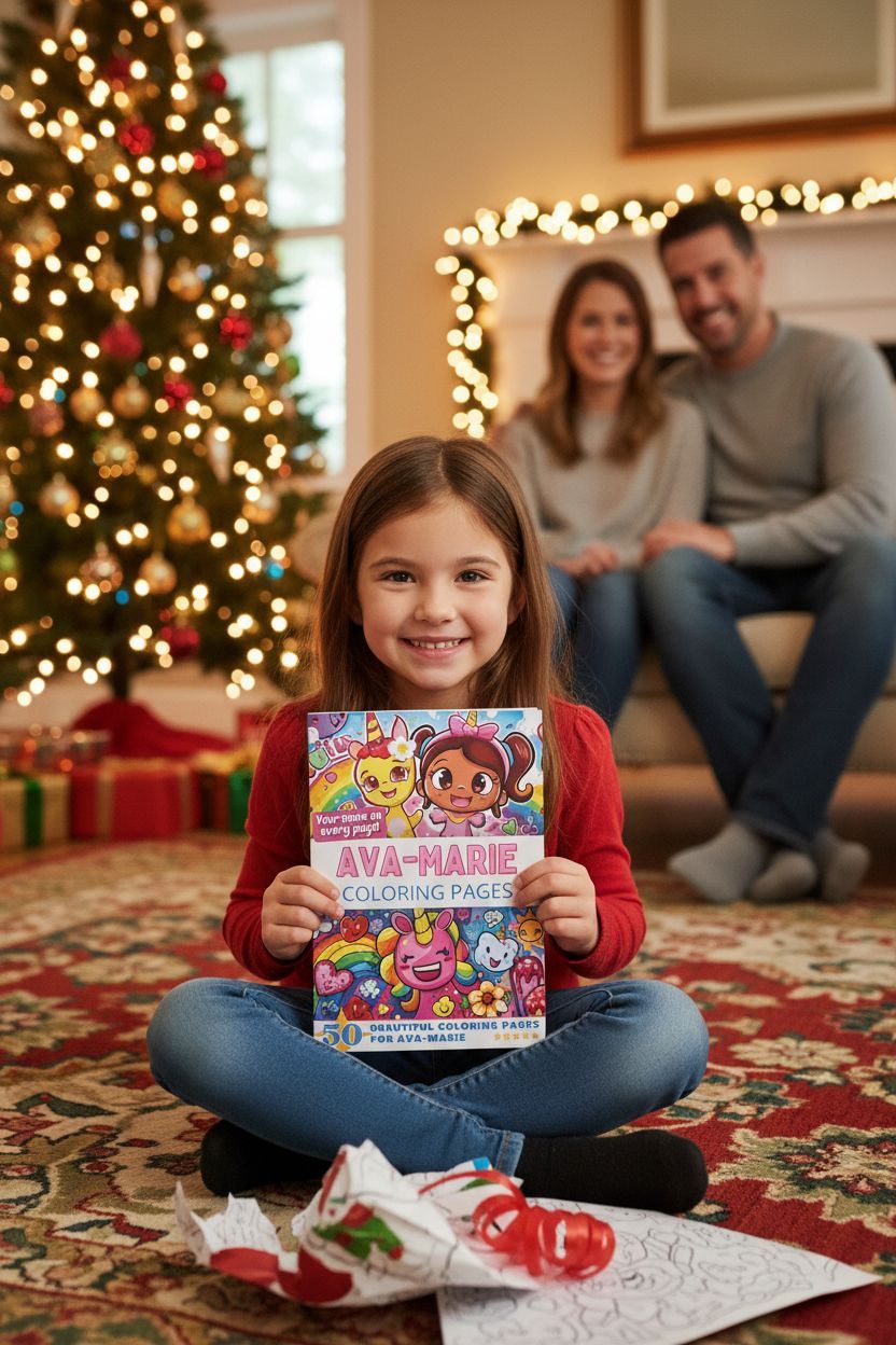 Ava-Marie Christmas coloring pages gift