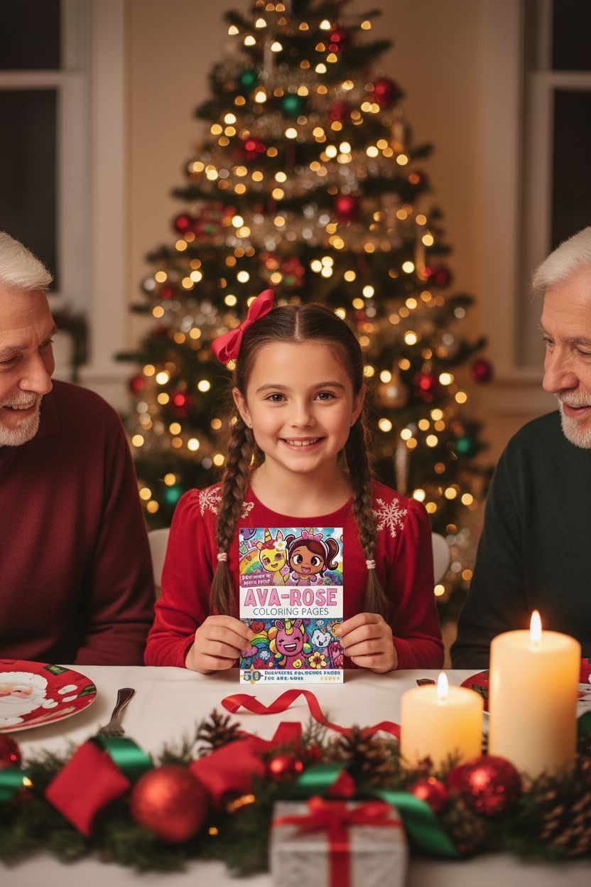 Ava-rose Christmas coloring pages gift