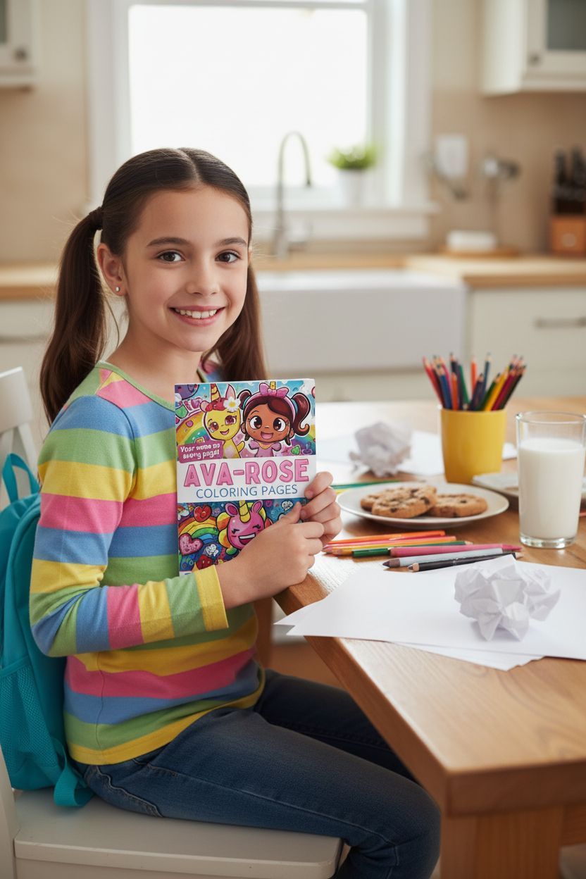 Ava-rose personal coloring pages