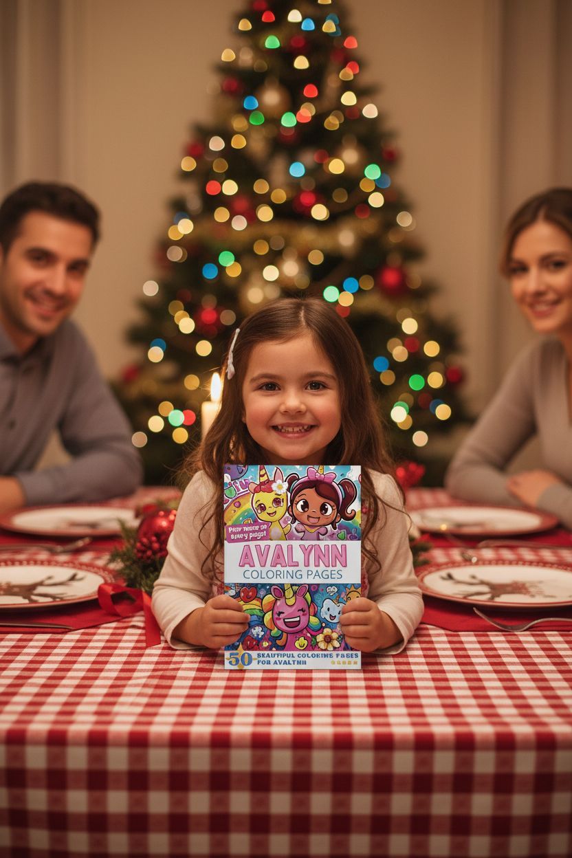 Avalynn Christmas coloring pages gift