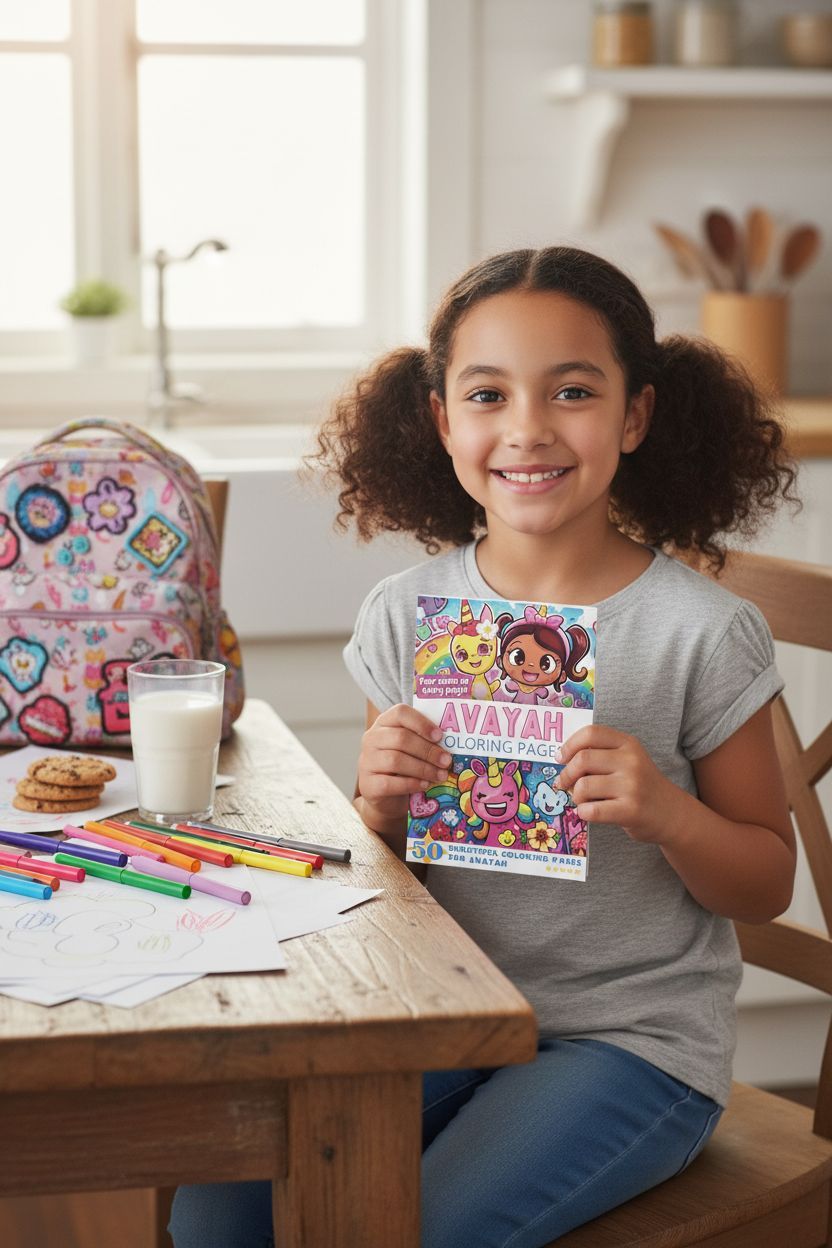 Avayah personal coloring pages