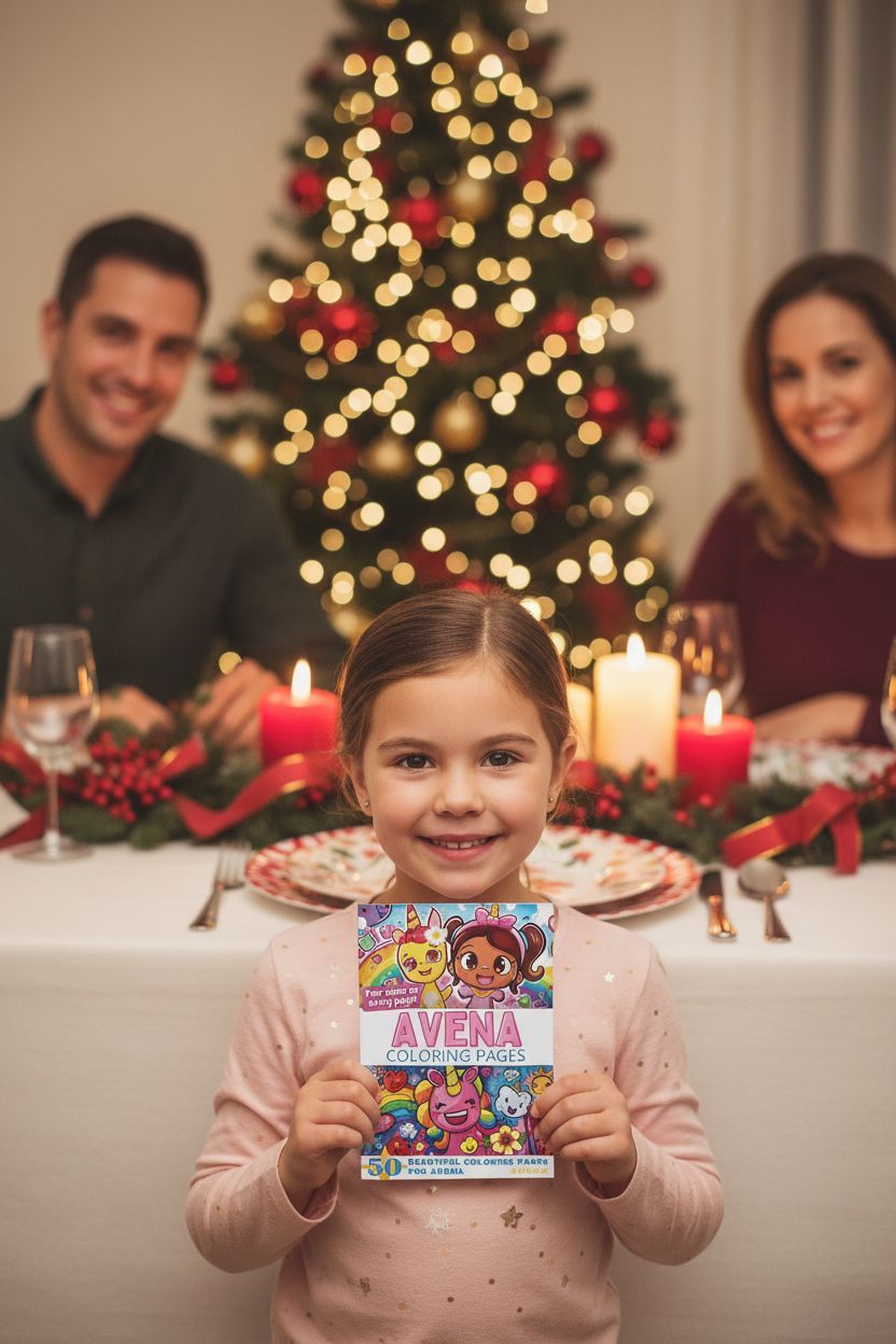 Avena Christmas coloring pages gift