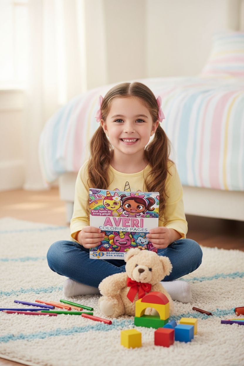 Averi personal coloring pages