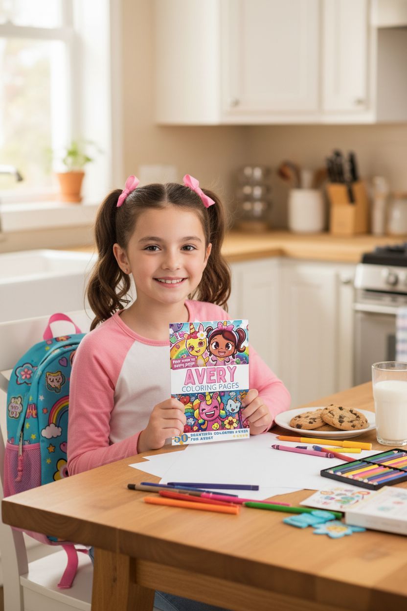 Avery personal coloring pages