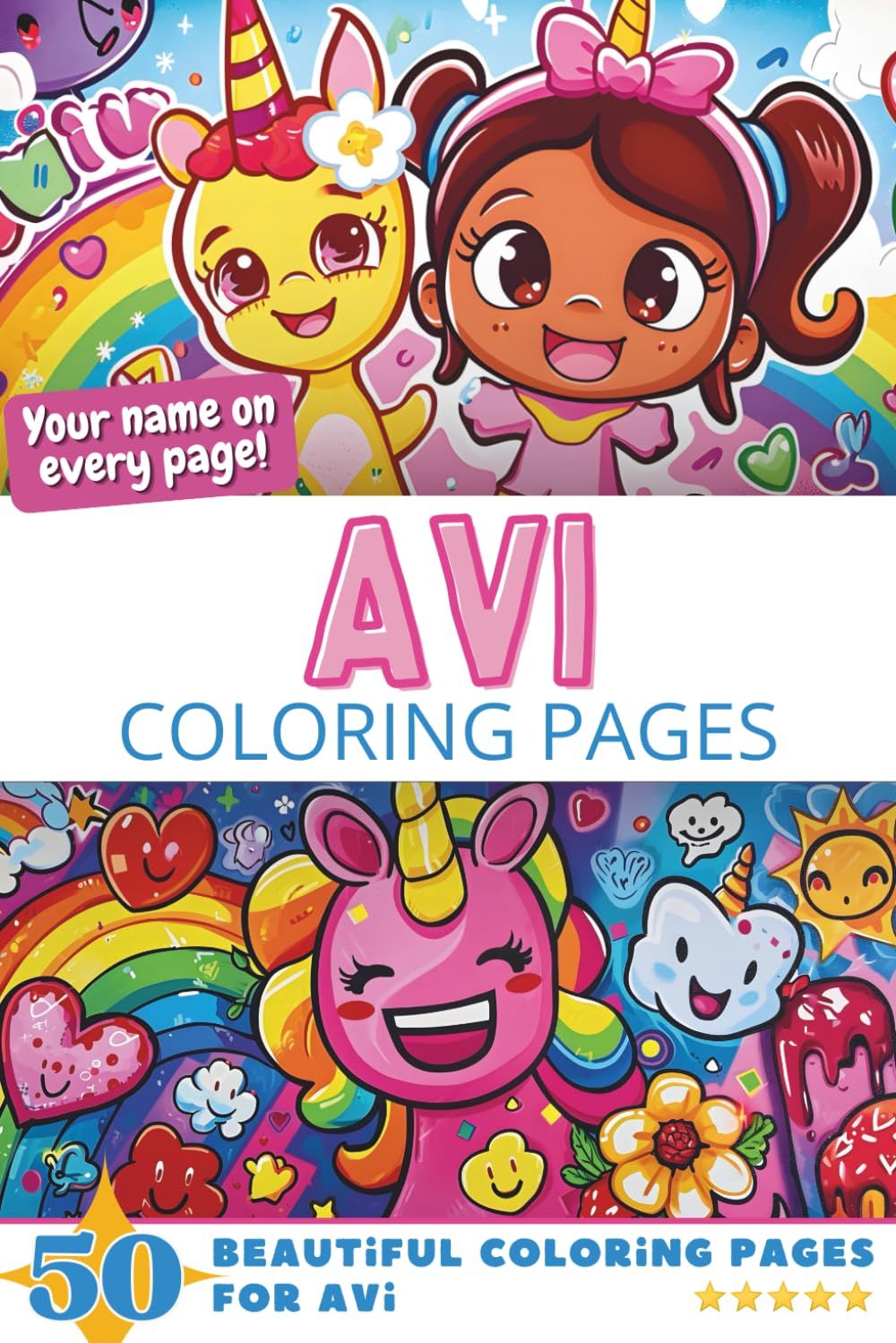 Avi Coloring Book Cover