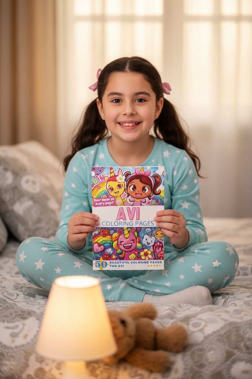 Avi personal coloring pages