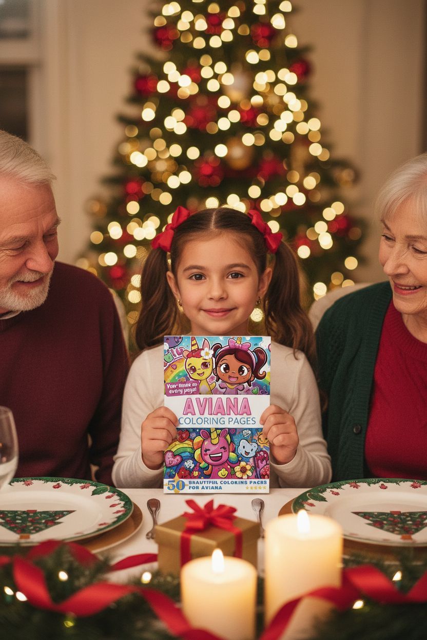 Aviana Christmas coloring pages gift