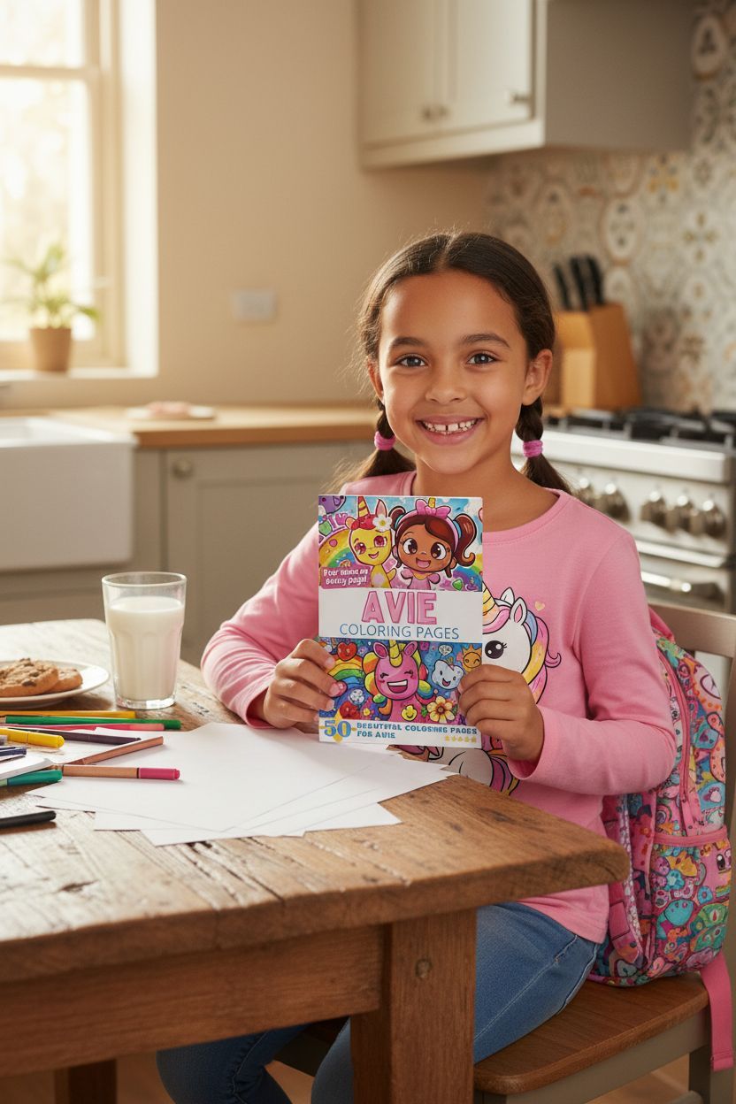 Avie personal coloring pages