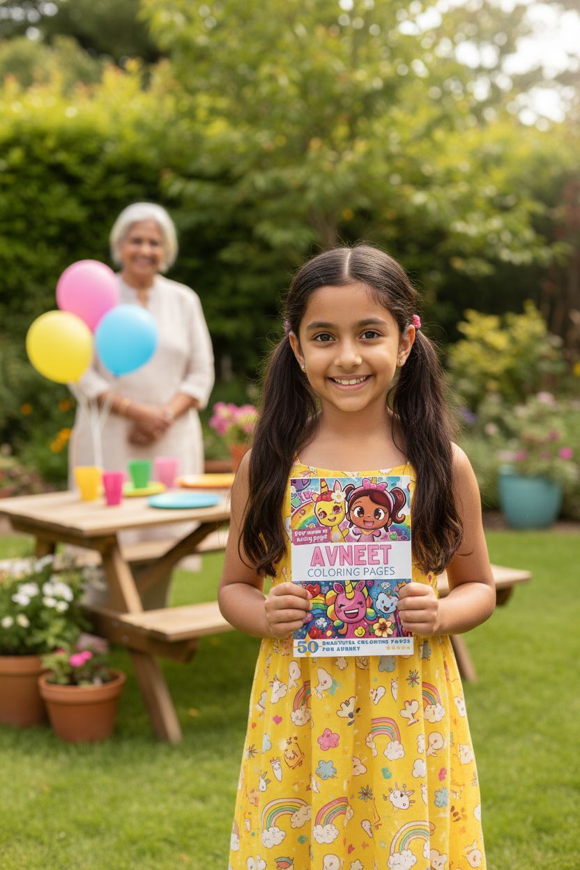 Avneet coloring book in use