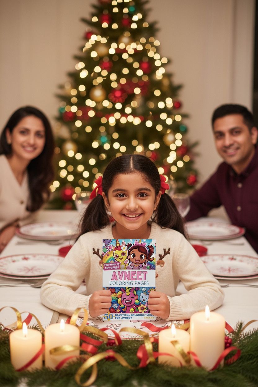 Avneet Christmas coloring pages gift