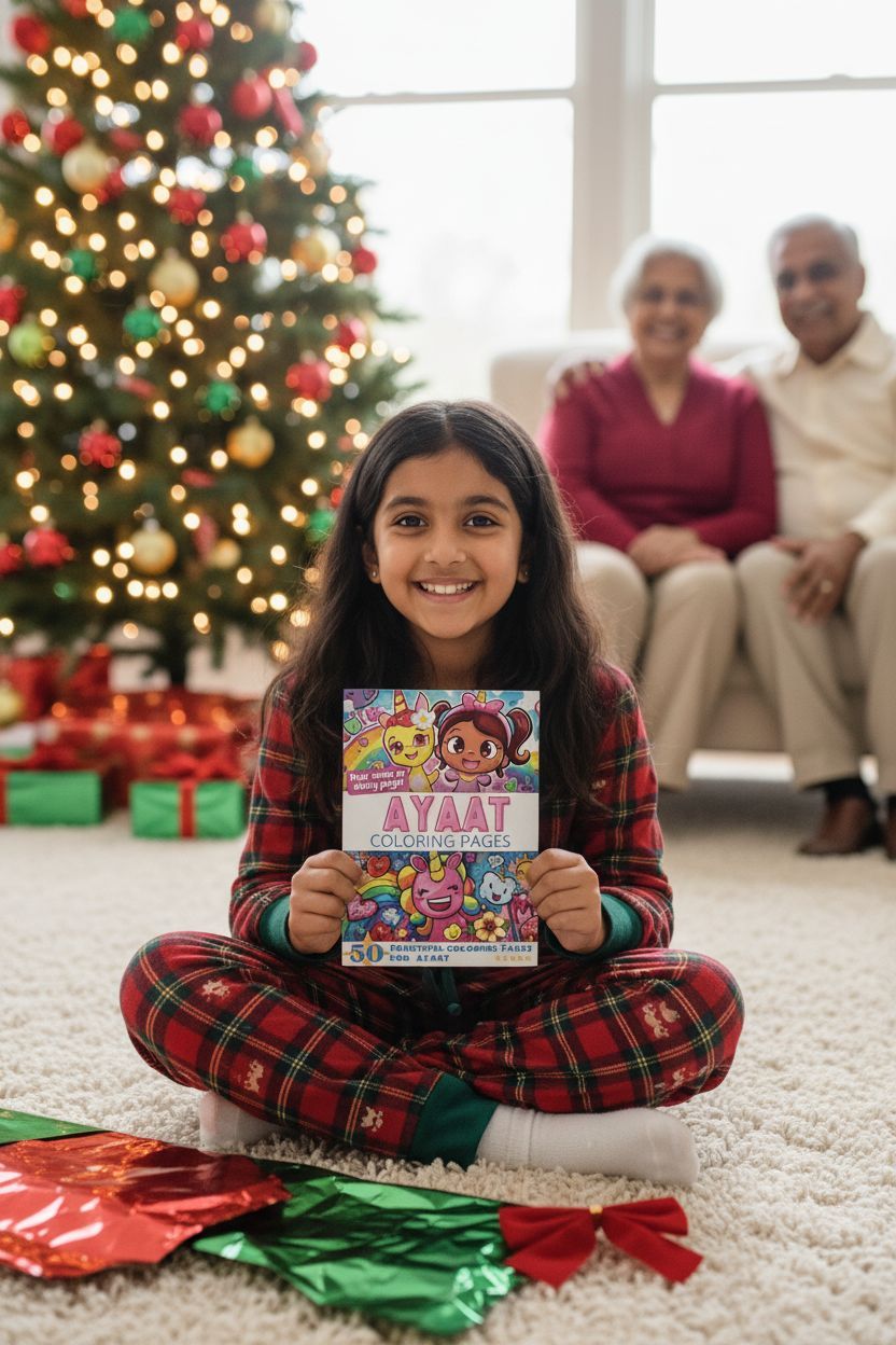 Ayaat Christmas coloring pages gift