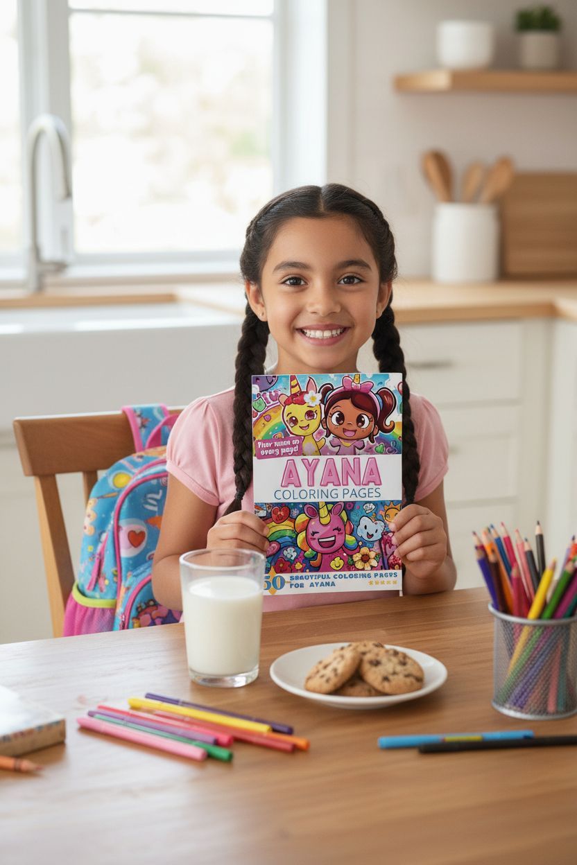 Ayana personal coloring pages