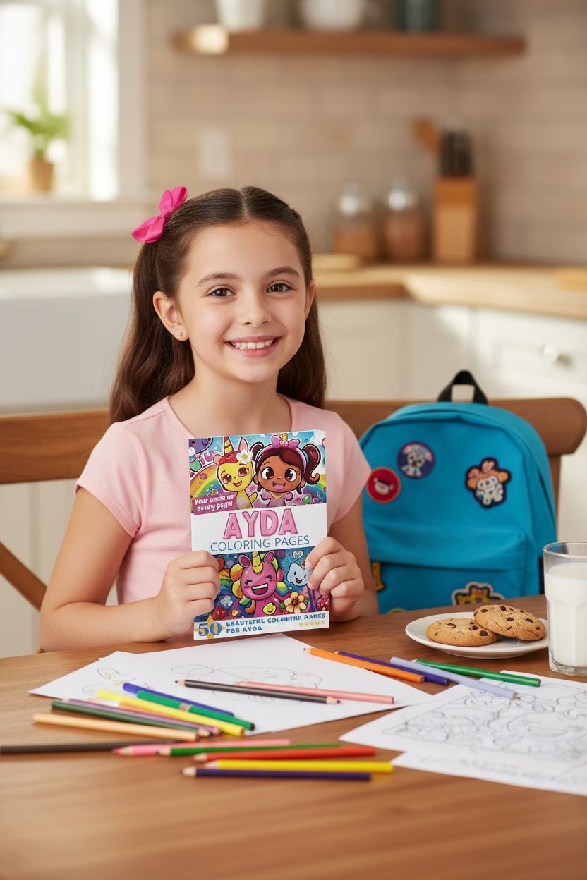 Ayda personal coloring pages