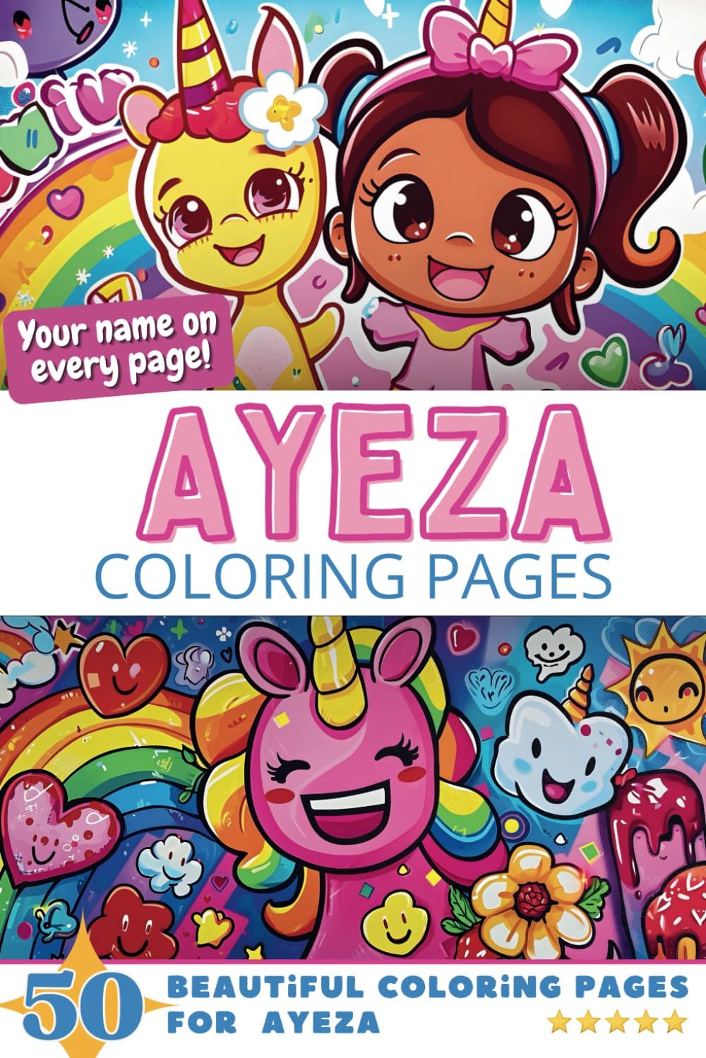 Ayeza Coloring Book Cover
