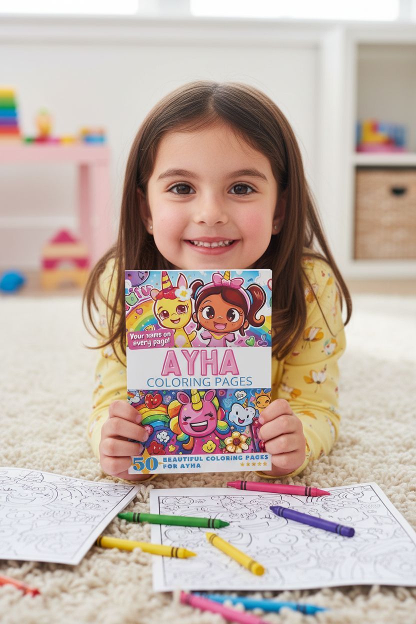 Ayha personal coloring pages
