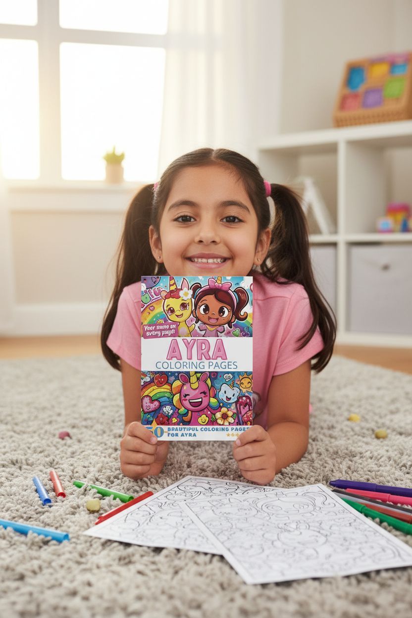 Ayra personal coloring pages